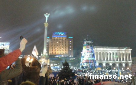 Новый год на Майдане в Киеве