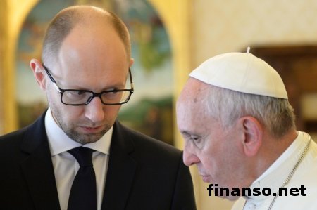 Яценюк встретился с Папой Римским в Ватикане