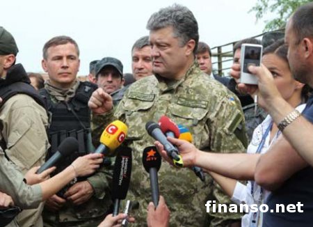 Для изгнания боевиков из Донецка П. Порошенко пообещал не применять авиацию