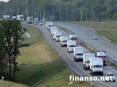 Российский гуманитарный конвой пытался прорваться через Харьковскую область