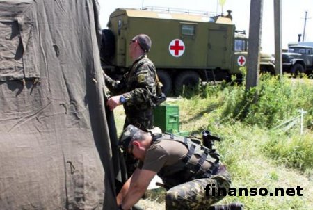 При наступлении террористы обстреляли колонну медиков сил АТО под Ленино