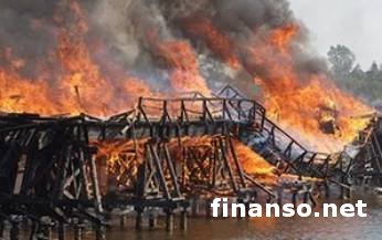 Ж/д мост в Запорожской области был взорван 100 кг тротила