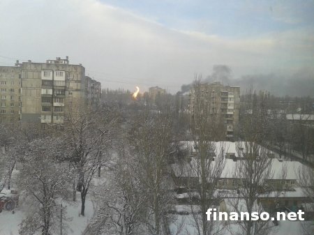 Артобстрел Донецка: в результате атаки в городе горит газопровод