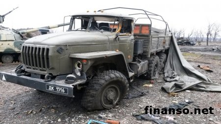 В Минобороны показали технику боевиков, уничтоженную под Донецком