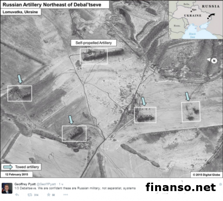 США обнародовали фотофакты присутствия войск РФ в Дебальцево США обнародовали фотофакты присутствия войск РФ в Дебальцево