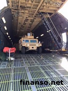Из США в Украину прибыли первые бронированные автомобили Humvee