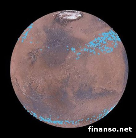 На Марсе под толстым слоем пыли найдены тысячи ледников