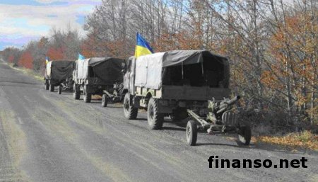 В секторе «М» завершен отвод вооружений - штаб АТО