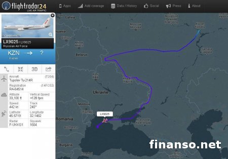 Военный самолет РФ вторгся в воздушное пространство Украины
