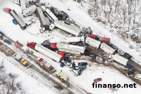 Фатальное ДТП в Пенсильвании: столкновение более 50 машин, есть жертвы