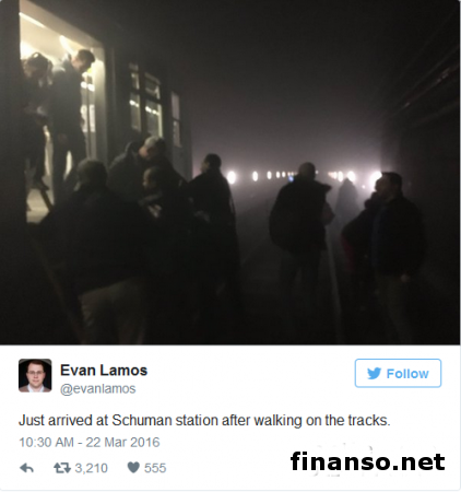 У метро «Мальбек» и «Площадь Шумана» в Брюсселе прогремели два взрыва