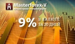 Клуб инвесторов Masterforex-V: заработок в валюте 9% за 20 дней